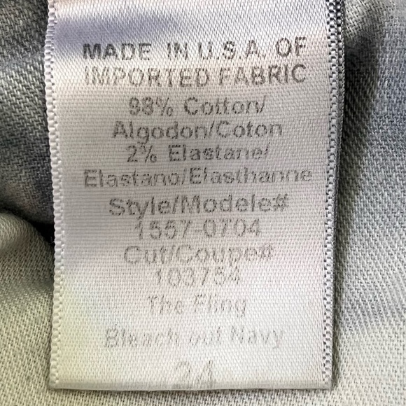 Current/Elliott The Fling Jean 24 Boyfriend Bleached Out Navy Casual Comfy Boho - Picture 11 of 14